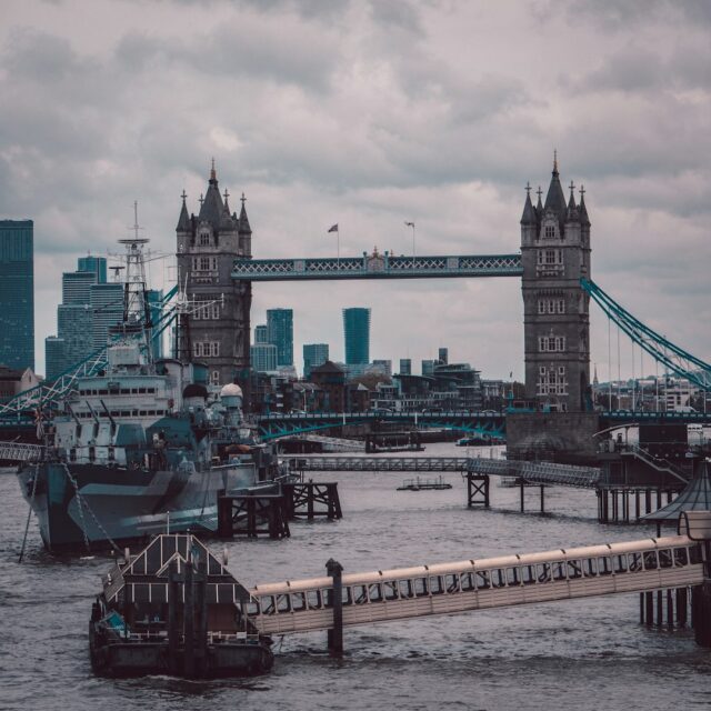 Tower Bridge over the River Thames, London